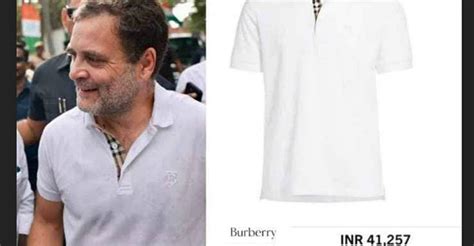 rahul gandhi burberry t shirt|rahul gandhi burberry.